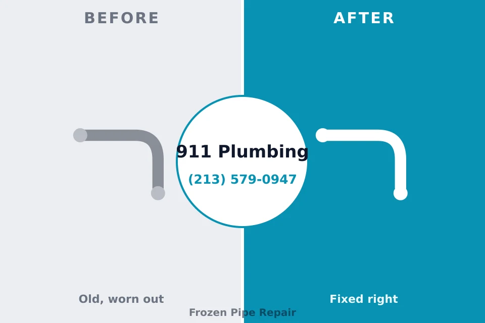 Before and after: plumbing company Seminole Manor, FL